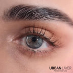 Urban-Layer Breeze Ice Gray urban layer colored contact lenses in a close-up view showing the gray lens design.