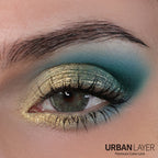 Gemini Gray Urban Layer colored contact lenses in a close-up view, showcasing the gray tone and comfortable design.