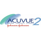 Johnson & Johnson Acuvue 2 prescription contact lenses logo on white background